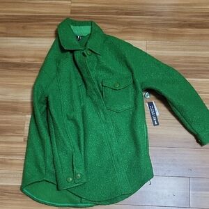 Design Lab Lord & Taylor Vibrant Green Jacket